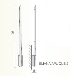 ELIANA W2 LED GREY - Απλίκες / Φωτιστικά Τοίχου